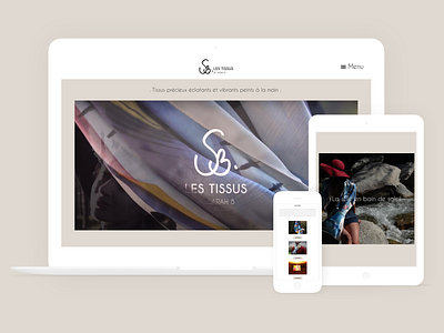 Les Tissus de Sarah B l Website concept ui ux