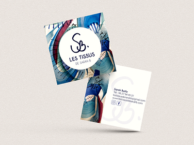 Les tissus de Sarah B l Business card branding card