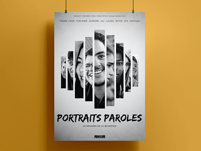 Portraits Paroles l Poster design