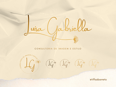 Luísa Gabriella Brand Identity | @tiffsabarreto brand identity daisy graphic design illustration logo logo design needle neutral colors procreate warm colors