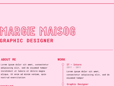 Graphic Resume | Portfolio