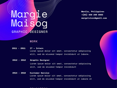 Graphic Resume | Portfolio