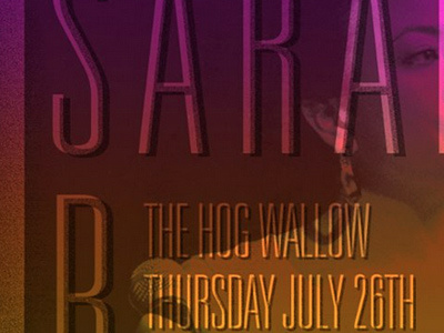 Sarah B Band poster