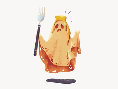 Ghost Pancake animation character ghost gif illustration pancake site vector web