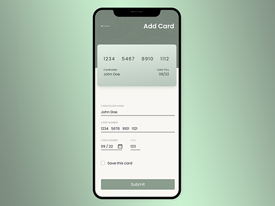 DAILY UI 002 - Credit Card Checkout app dailyui design ui ux