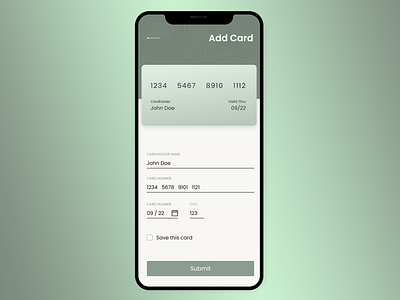 DAILY UI 002 - Credit Card Checkout app dailyui design ui ux