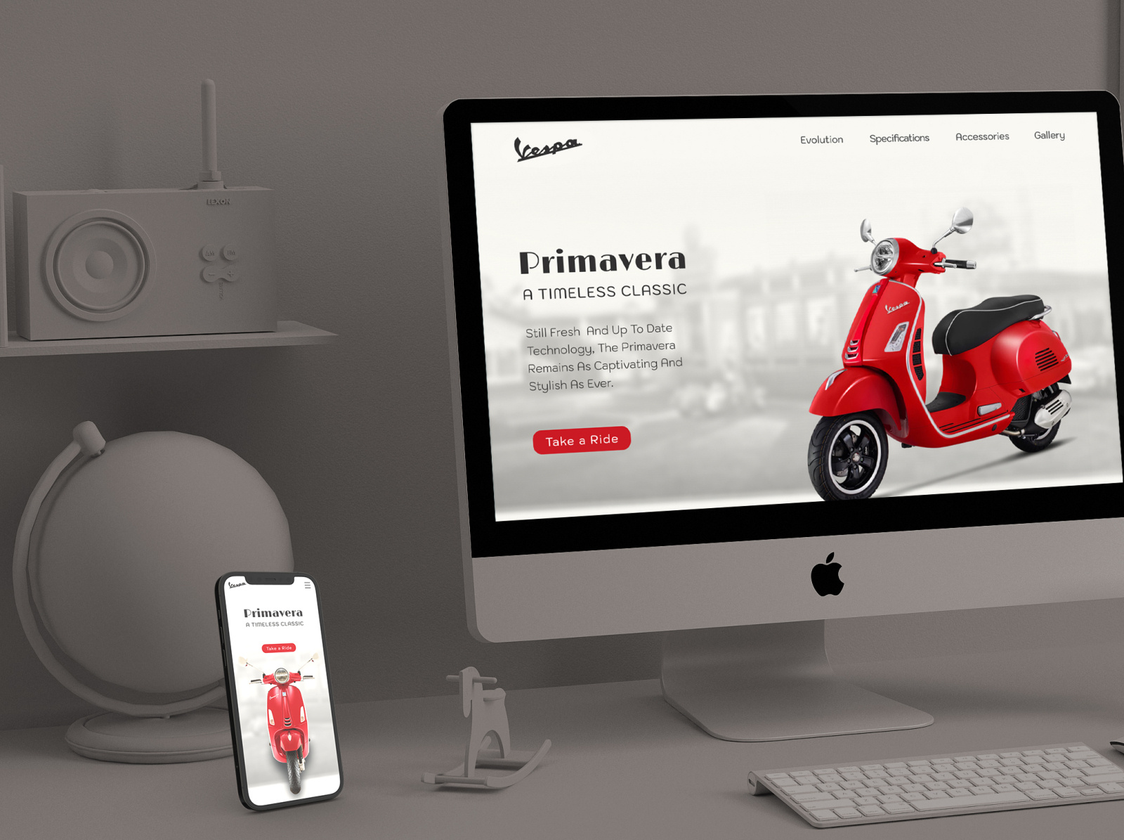 One Pager - Vespa by Amir Steiner on Dribbble