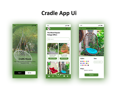 Cradle Selling App Design