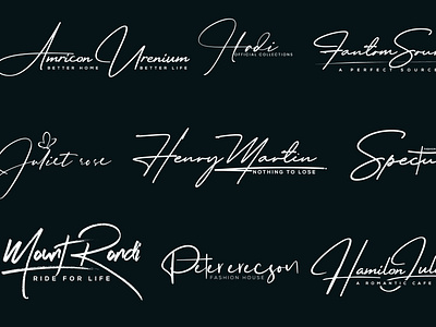 Signature logo design