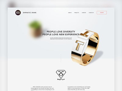 Ring Finger Case Study case study ecommerce jewelry landing page ui ux web design