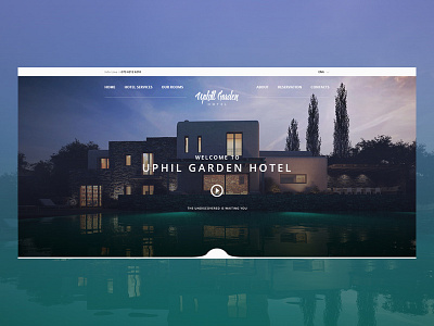 Hotel Webdesign Concept clean clean ui design header hotel landing ui ux web web design