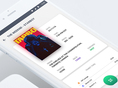 Ticket Management App android app design design ios material minimal simple tickets ui ui design ux