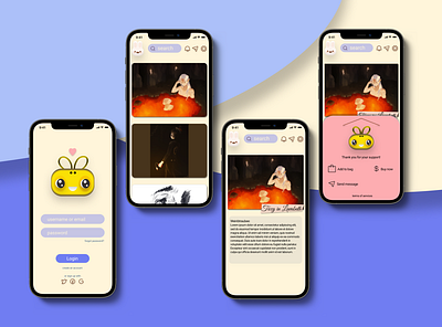 Mobile App- browse local artists app design ux