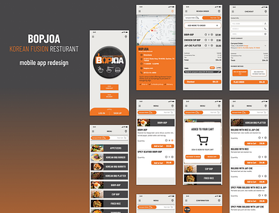 An Ordering Flow Redesign (Korean Restaurant) app branding design graphic design icon logo ui ux