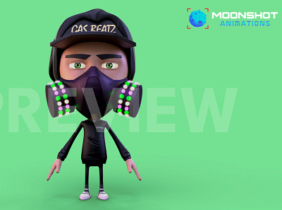 3D Avatar Model | Moonshot Animations 3d animation branding design graphic design illustration logo motion graphics ui vector