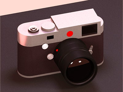 My first 3D | Leica-like camera. 3d 3d art 3d model blender illusrtation
