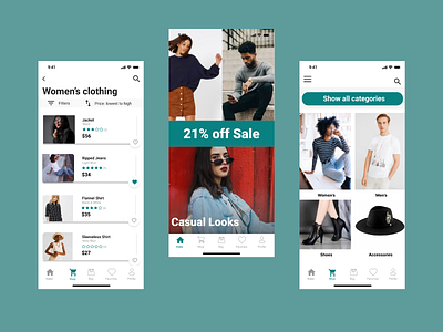 E-commerce Design design ui visual design