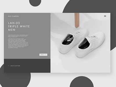 Web Design | GIO Cardin Shoes, Indonesian Local Brand branding design ui