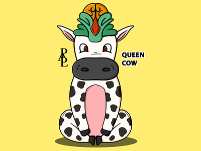 Ilustración QUEEN COW adobe branding design drawing graphic design icon illustration ilustrator logo photoshop ui ux vector