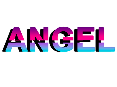 BANNER: Letrero con nombre ANGEL montaje