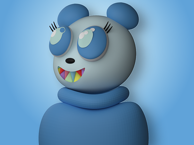 3D Bored Bear 3d design graphic design illustration modeling nft