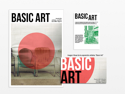 Basic art art design exhibition flyer graphic poster