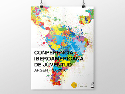 Iberoamerican poster color conference design graphic illustration photoshop poster watercolor