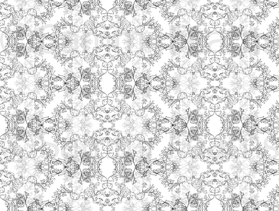 Mirror design detail illustration pattern print