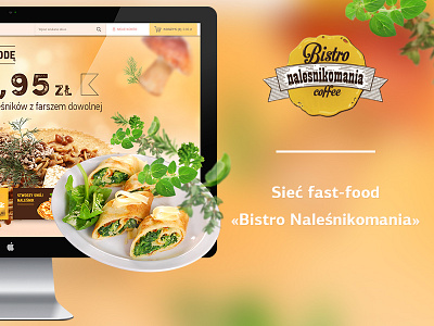 Bistro Naleśnikomania animation css3 food html5 jquery parallax