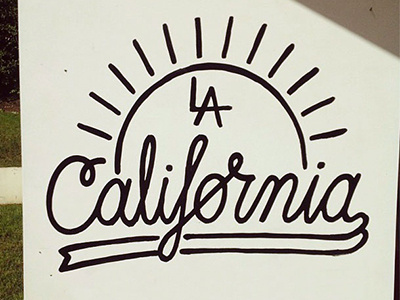 LA California alex nassour california daniel koo hand lettering los angeles painted typography