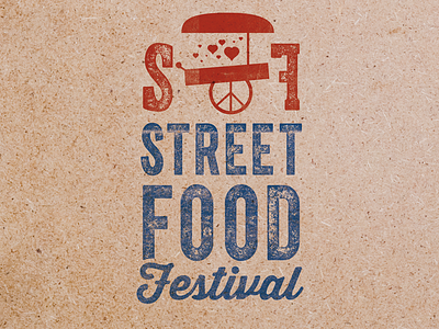 San Francisco Street Food Festival Typography letter press sf street food festival type typography