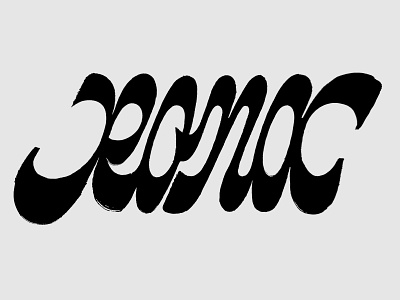 Rona brush corona lettering pen rona type typography