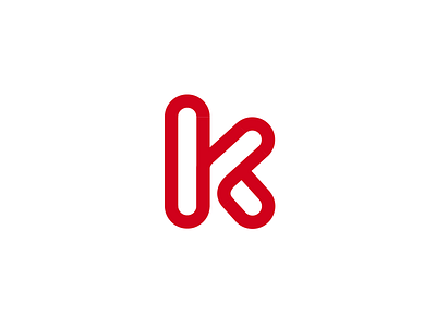 Logo Mark Letter 'K' branding identity logo