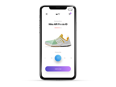 Nike Concept hci interactiondesign ui ux