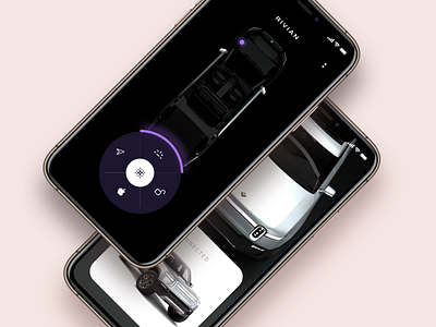 Unlock Rivian with Face app design ios ui ux