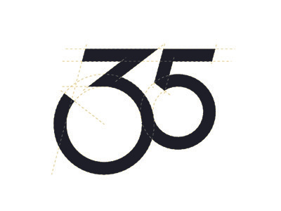 35th Anniversary logo typography