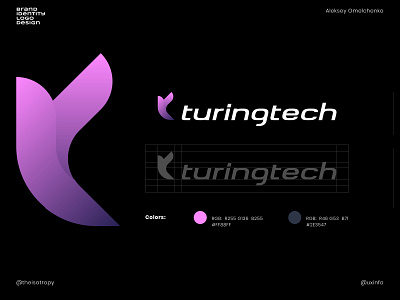 Turingtech logo brand branding graphic design icon logo ui