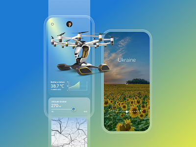 Aircraft app app application branding design drone graphic design interface site ui ukraine stile ux web website