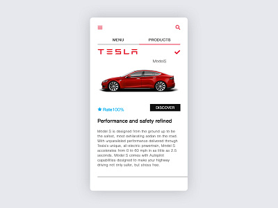 Tesla store app auto car screen store tesla ui ux