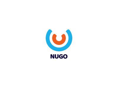 Nugo black blue brand branding corporate font logo logotype style