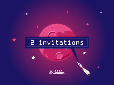 2 Dribbble Invites artists community designers dribbble invite invites