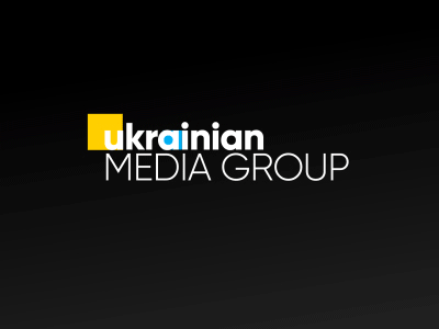 Ukrainian Media Group Logo brand branding corporate font logo logotype motion style