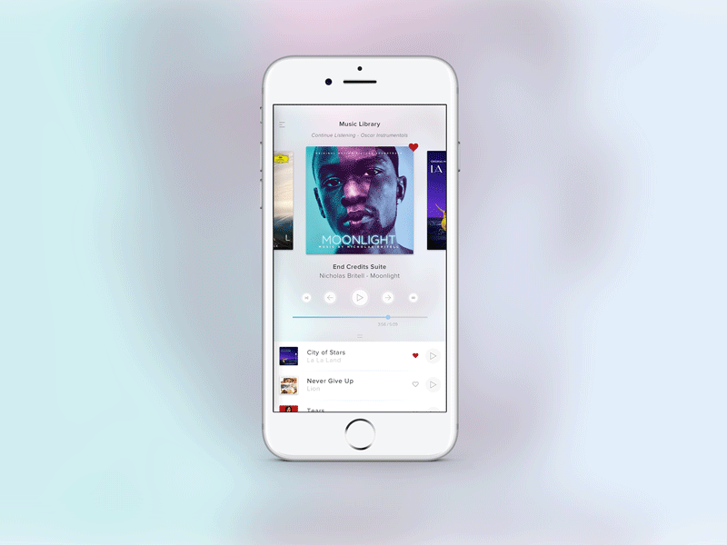 Daily UI 009 - Music App
