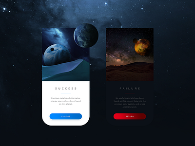 Daily UI 011 - Flash Message (Planet Probing)