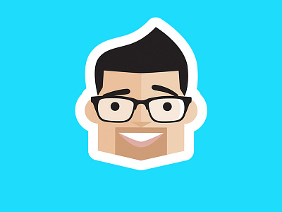 Carmelo the Science Fellow character design head icon