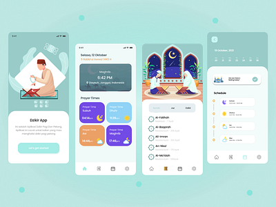 Muslim App Mobile Design