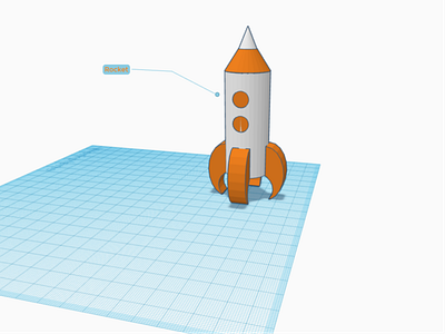 Rocket in Tinkercad