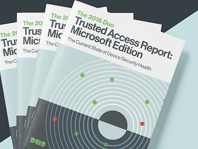 Trusted Access Report Cover 2fa brochure circles collateral design geometric infosec print publication report security swiss