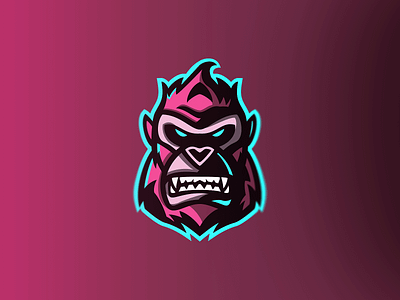 Gorilla Mascot Logo branding design graphic design illustration logo vector
