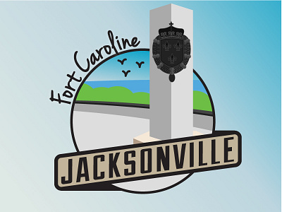 Jacksonville Areas - Fort Caroline badge beach cities city florida fort caroline jacksonville